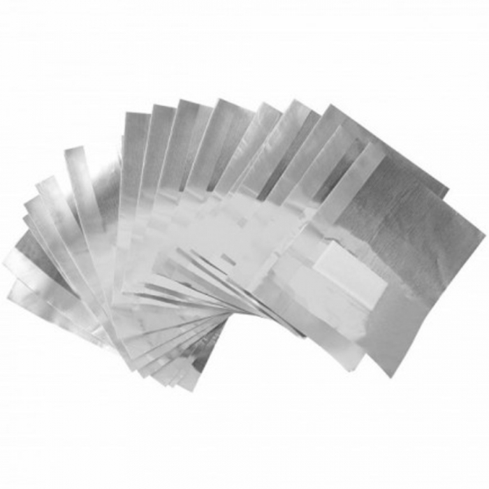Set 20 servetele aluminiu Lila Rossa, pentru indepartarea ojei semipermanente, fara lichid [3]