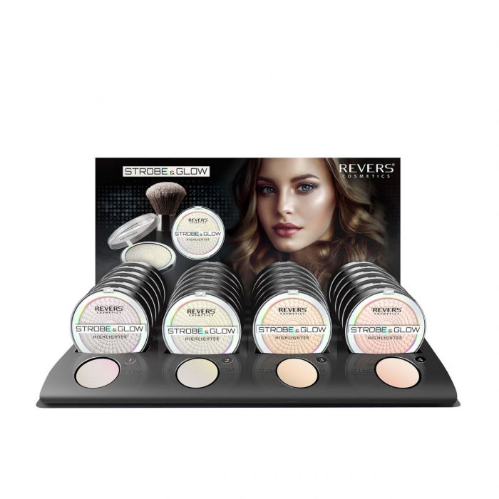 Set 24 bucati Iluminator pudra, Strobe and Glow, Revers, 1-4, 8 g [10]