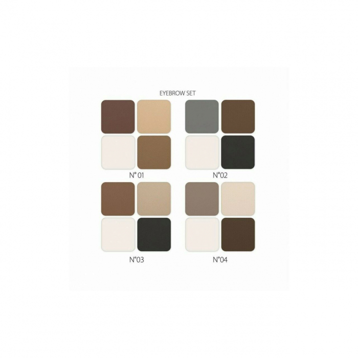 Set 24 bucati Kit fard de sprancene cu 4 culori, Professional Stylist, Revers [3]