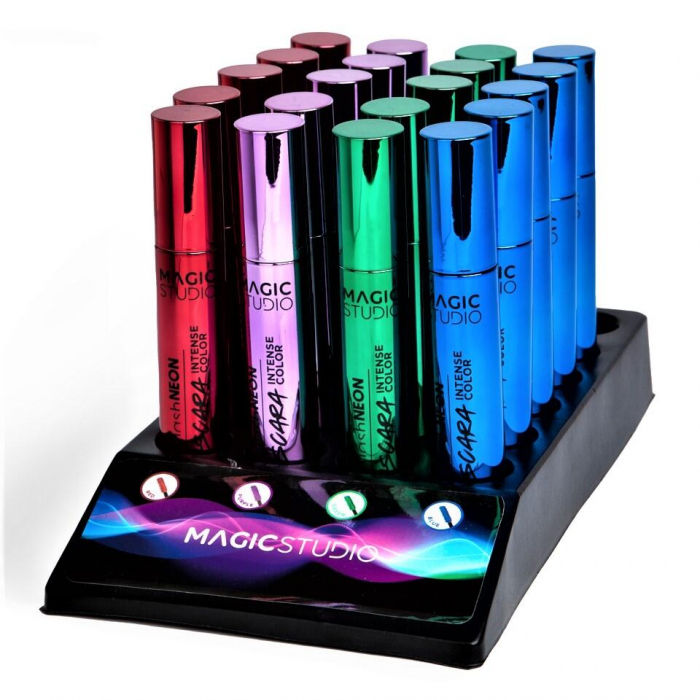 Set 24 bucati Mascara Neon Intense Color, Magic Studio 50519, 10 ml [5]