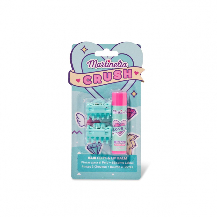 Set 24 bucati Pachet balsam de buze si 2 agrafe asortate Crush Martinelia 11101, 4 g [7]