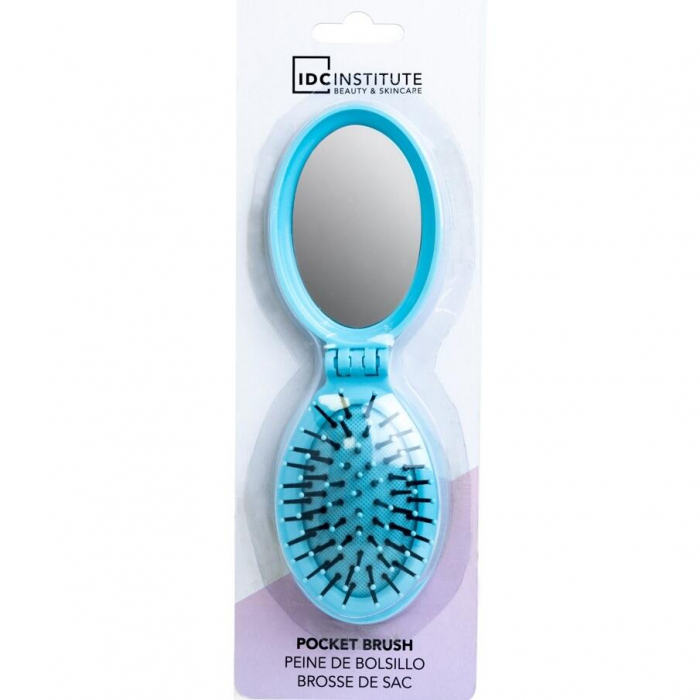 Set 24 bucati Perie pliabila cu oglinda pastel IDC Institute 18301RB [2]