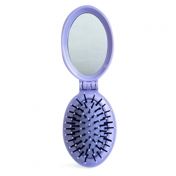 Set 24 bucati Perie pliabila cu oglinda pastel IDC Institute 18301RB [5]
