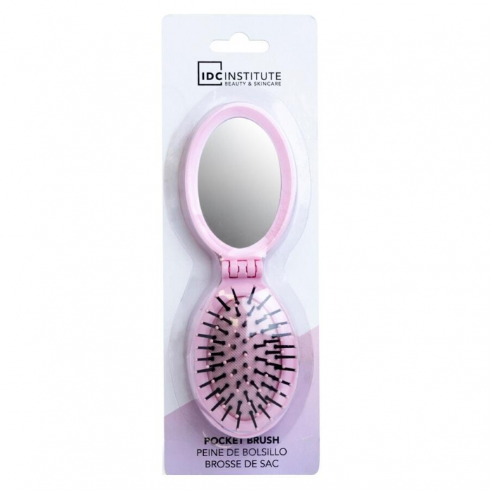 Set 24 bucati Perie pliabila cu oglinda pastel IDC Institute 18301RB [6]