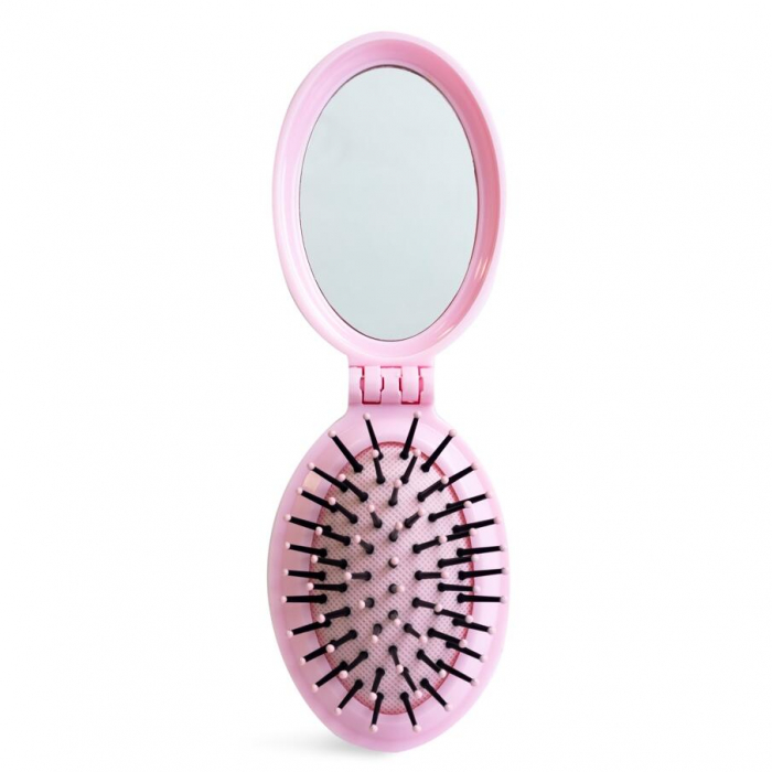 Set 24 bucati Perie pliabila cu oglinda pastel IDC Institute 18301RB [7]