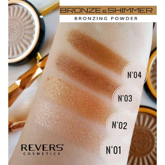 Set 24 bucati Pudra bronzanta, Bronze and Shimmer, Revers, 9 g [5]