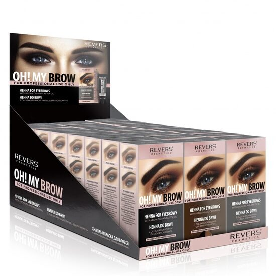Set 24 Bucati Vopsea de sprancene Henna Oh! My Brows, Revers, 30ml [1]