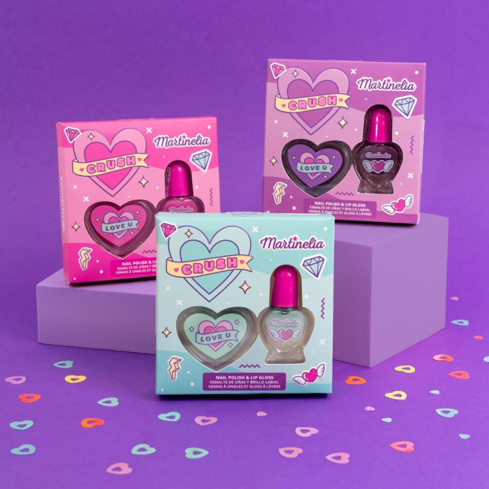 Set 24 de pachete cu gloss de buze si lac de unghii Crush Nail Duo, Martinelia, 82500 [11]