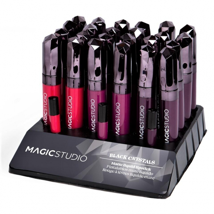 Set 24 Rujuri lichide Black Crystals, Magic Studio 50613, 3,5 ml [2]