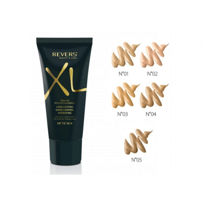 Set 25 bucati Fond de ten hidratant, XL, Revers, rezistenta 16 h, 30 ml [2]