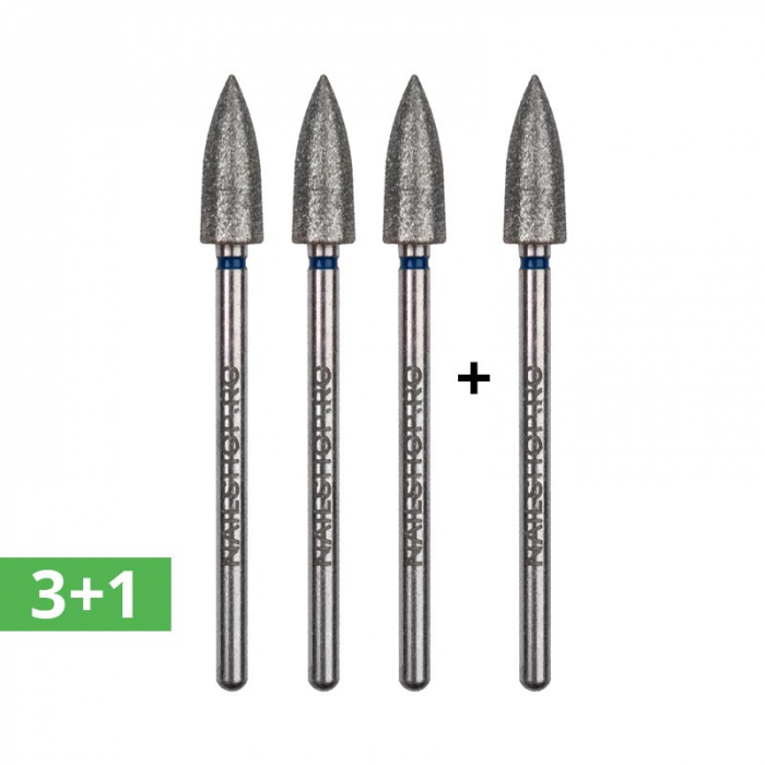 Set 3+1 gratis - bit diamant PRO - con robust ascutit medie #117P [1]