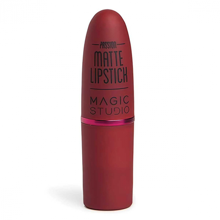 Set 3 buc Ruj buze mat, Nudes to Passion Matte Lipstick, Magic Studio 60732 - nude, red, wine [7]
