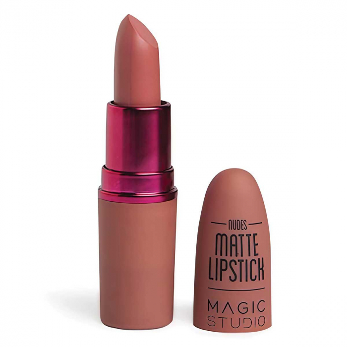 Set 3 buc Ruj buze mat, Nudes to Passion Matte Lipstick, Magic Studio 60732 - nude, red, wine [2]