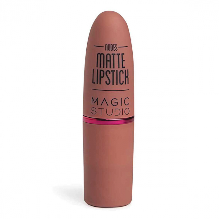 Set 3 buc Ruj buze mat, Nudes to Passion Matte Lipstick, Magic Studio 60732 - nude, red, wine [3]