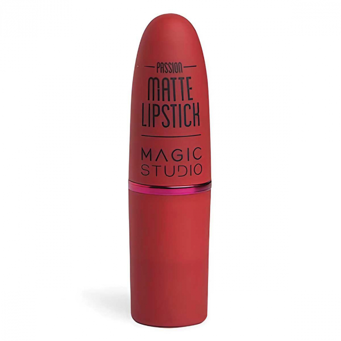 Set 3 buc Ruj buze mat, Nudes to Passion Matte Lipstick, Magic Studio 60732 - nude, red, wine [5]