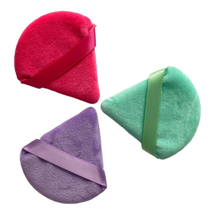 Set 3 bucati burete de machiaj reutilizabil, Triangle puff, FP3053 [2]