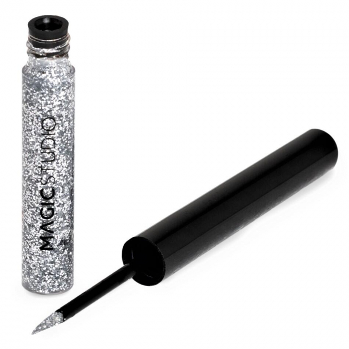 Set 3 bucati Eyeliner liquid Glitter Magic Studio 24192, argintiu, auriu, roz, 10.5 ml [2]