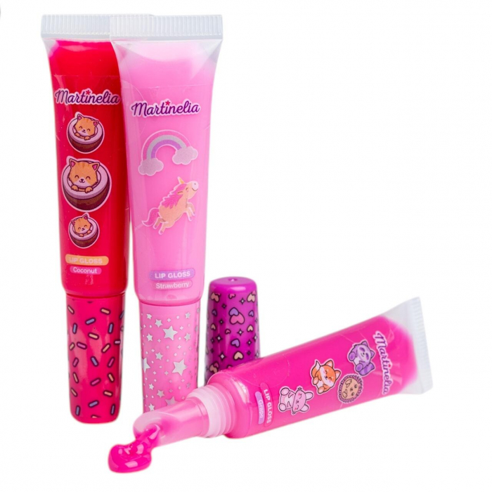 Set 3 bucati gloss de buze pentru fetite Juicy World, Martinelia 35076, 21ml [2]