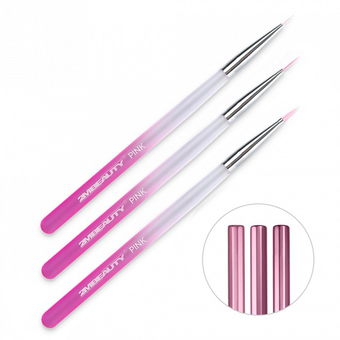 Set 3 pensule 2M Nail Art - Rose [1]