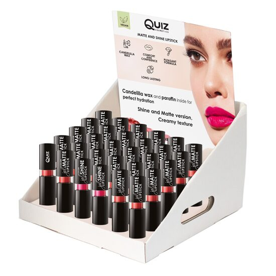 Set 36 Rujuri de buze Joli Color Matte, formula long lasting + 6 testere, Quiz Cosmetics [1]