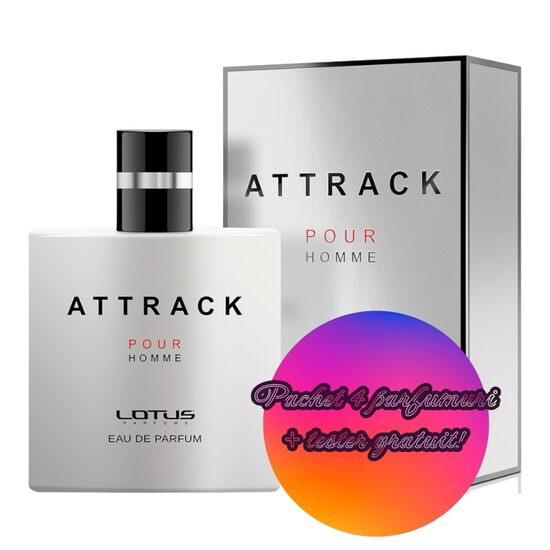 Set 4 Apa de parfum Attrack Sport, Revers, Barbati, 100ml + Tester 100 ml GRATUIT [1]