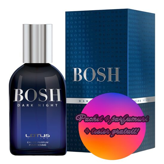 Set 4 Apa de parfum Bosh Dark Night, Revers, Barbati, 100ml +Tester 100 ml GRATUIT [1]