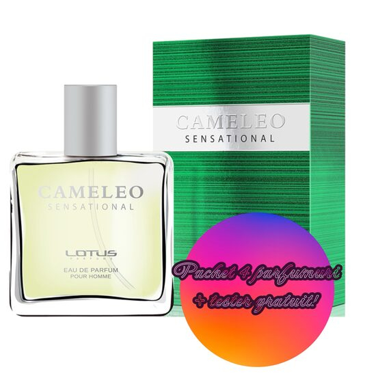 Set 4 Apa de parfum Cameleo Sensational, Revers, Barbati, 100ml + Tester 100 ml GRATUIT [1]