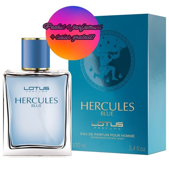 Set 4 Apa de parfum Hercules Blue, Revers, pentru barbati, 100 ml + Tester 100 ml GRATUIT [1]