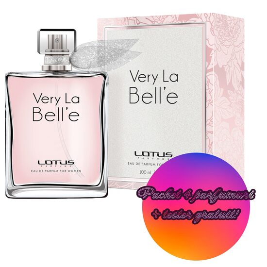 Set 4 Apa de parfum Very La Bell'e Lotus Revers, Femei, 100 ml + Tester 100 ml GRATUIT [1]
