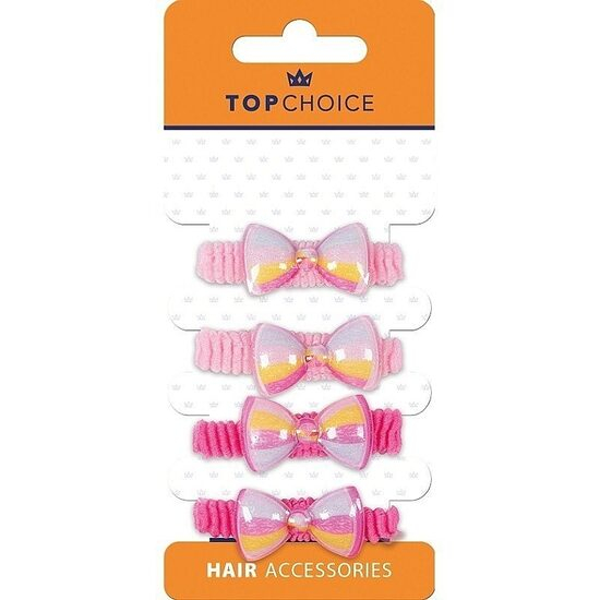 Set 4 elastice de par cu fundite Top Choice 25693 [1]