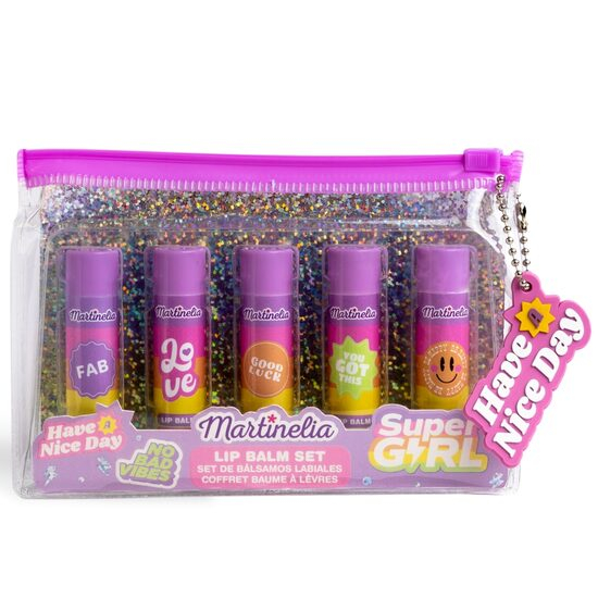 Set 5 balsam de buze cu arome de fructe Super Girl, 44057, Martinelia [1]
