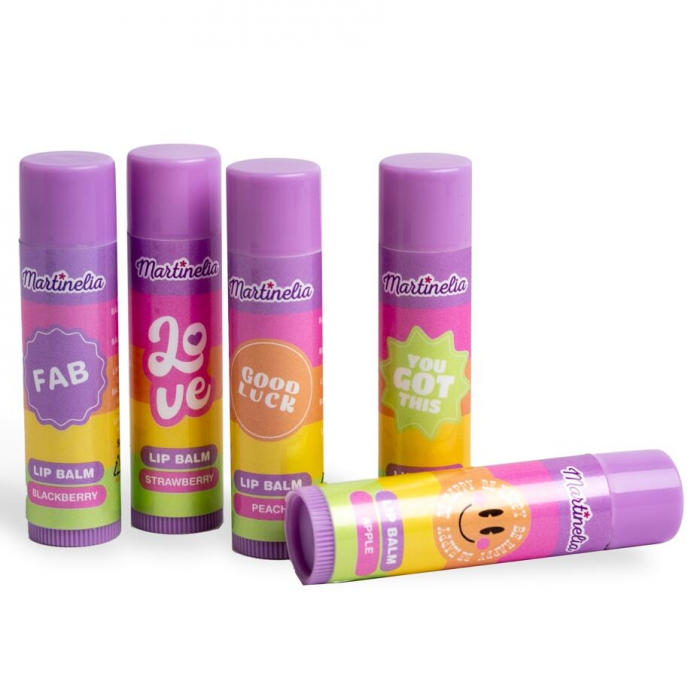 Set 5 balsam de buze cu arome de fructe Super Girl, 44057, Martinelia [2]