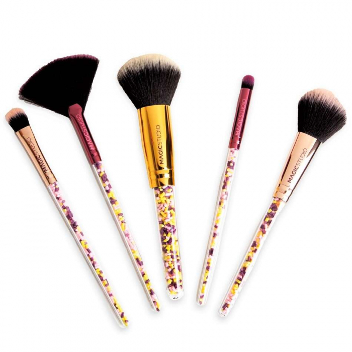 Set 5 pensule cosmetice Pin Up Pink Magic Studio 8101Z [2]