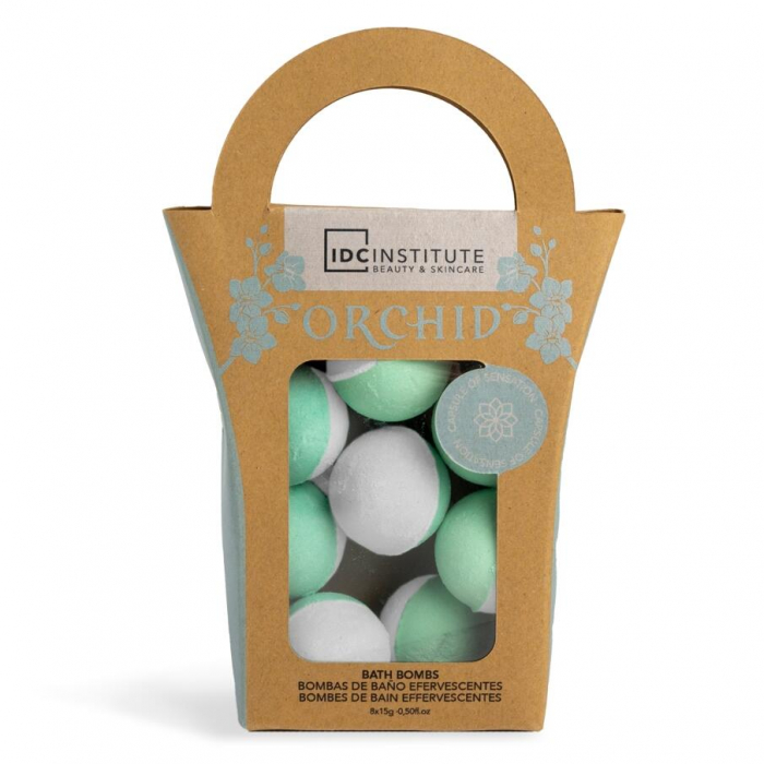 Set 8 bile efervescente de baie Orchid, IDC Institute 99021, 8 x 15g [2]