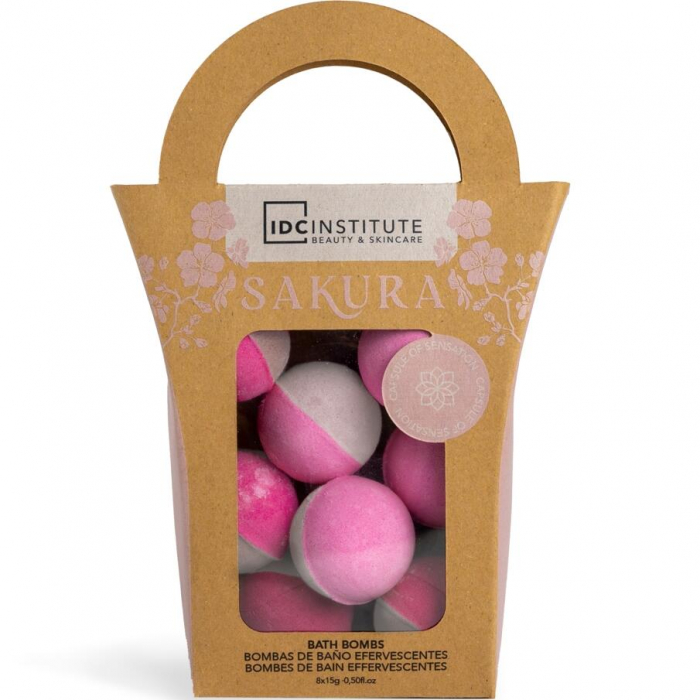 Set 8 bile efervescente de baie Sakura, IDC Institute 99021, 8 x 15g [3]