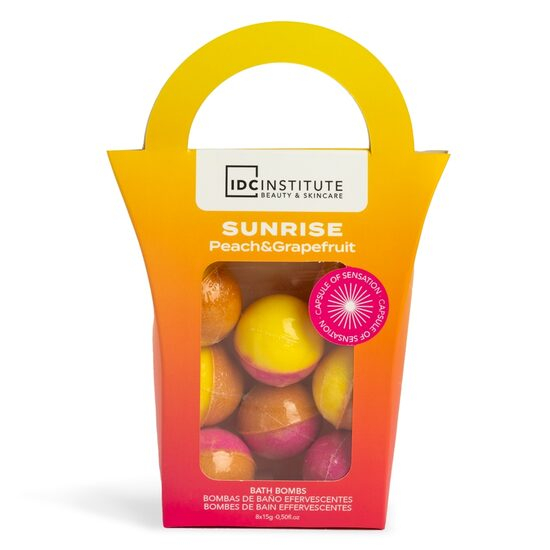 Set 8 bile efervescente de baie Sunrise, IDC Institute 99025, 8 x 15g [1]