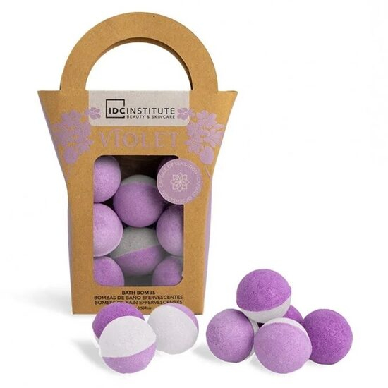 Set 8 bile efervescente de baie Violet, IDC Institute 99021, 8 x 15g [1]
