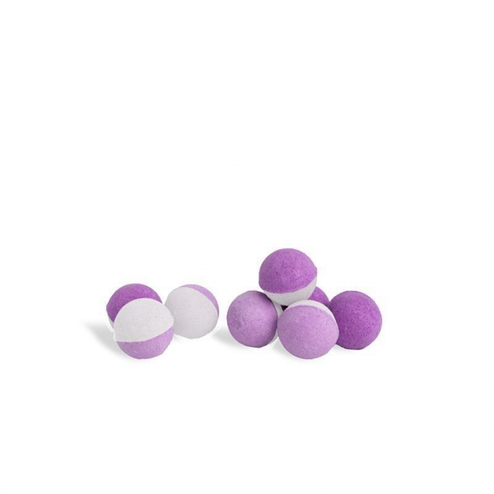 Set 8 bile efervescente de baie Violet, IDC Institute 99021, 8 x 15g [3]