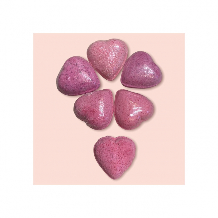 Set 8 bombe de baie inimioare, My Best Friends, Martinelia 80 g [2]