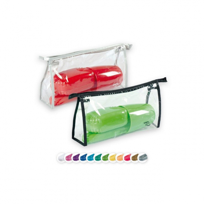 Set articole de toaleta, pentru voiaj, Top Choice, in etui transparent [2]