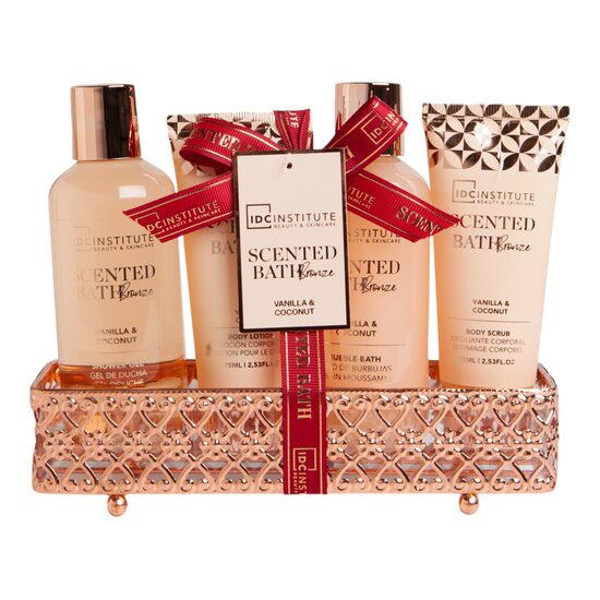 Set baie Scented Bath Bronze Vanilla & Coconut, IDC Institute, 4 piese, 44015 [1]