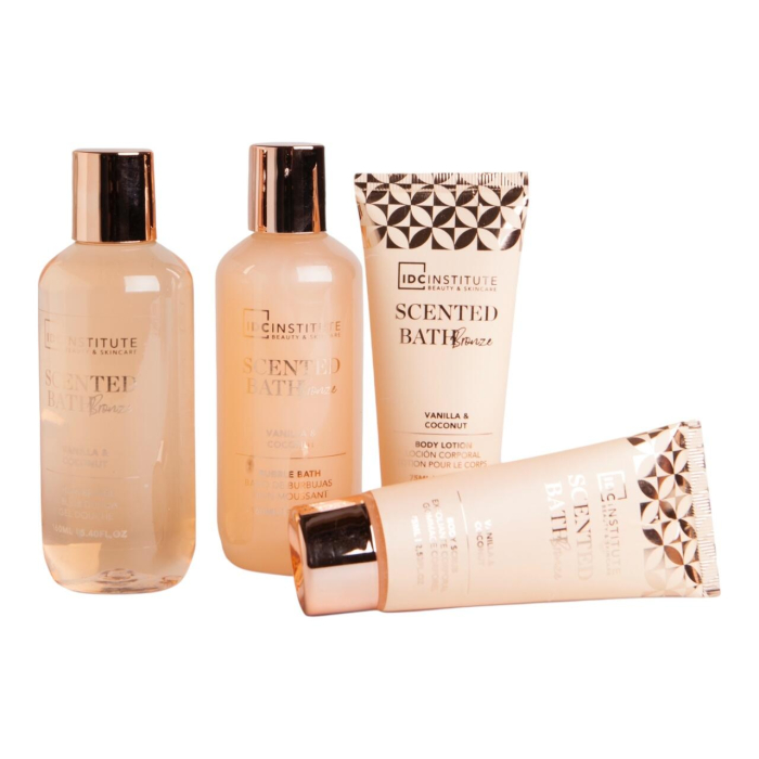 Set baie Scented Bath Bronze Vanilla & Coconut, IDC Institute, 4 piese, 44015 [2]