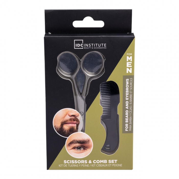 Set barbati, foarfeca si pieptan pentru ingrijire faciala, 90300, IDC Institute [3]