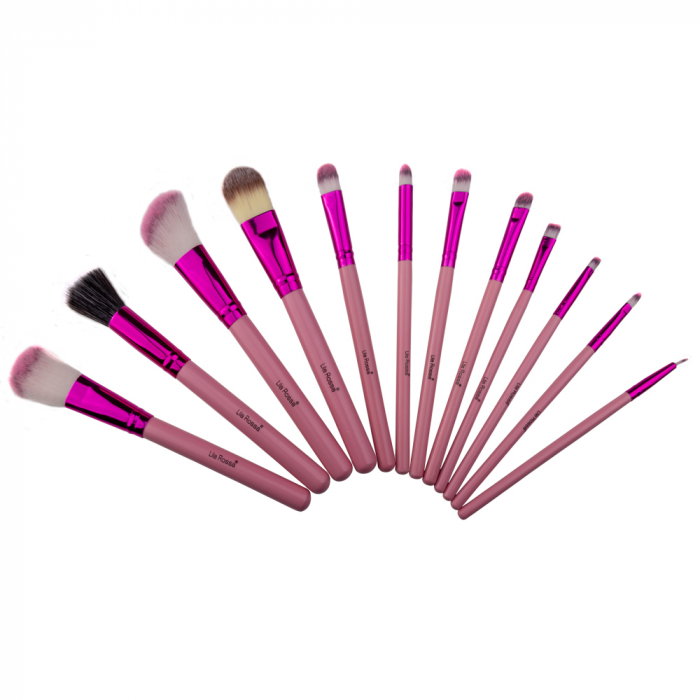 Set basic 12 pensule machiaj, Sweet Pink, Lila Rossa [2]