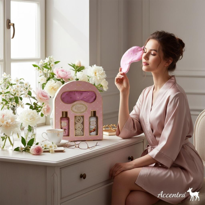 Set cadou baie Romantic Dreams cu mască de somn, Accentra, 60598606059860 [4]