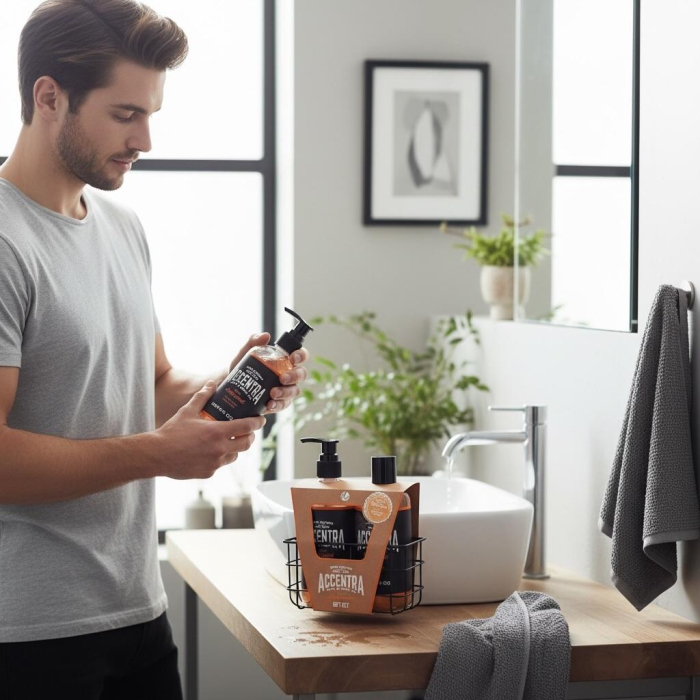 Set cadou pentru barbati cu gel de dus si sampon, Accentra, 6063161, 600ml [5]