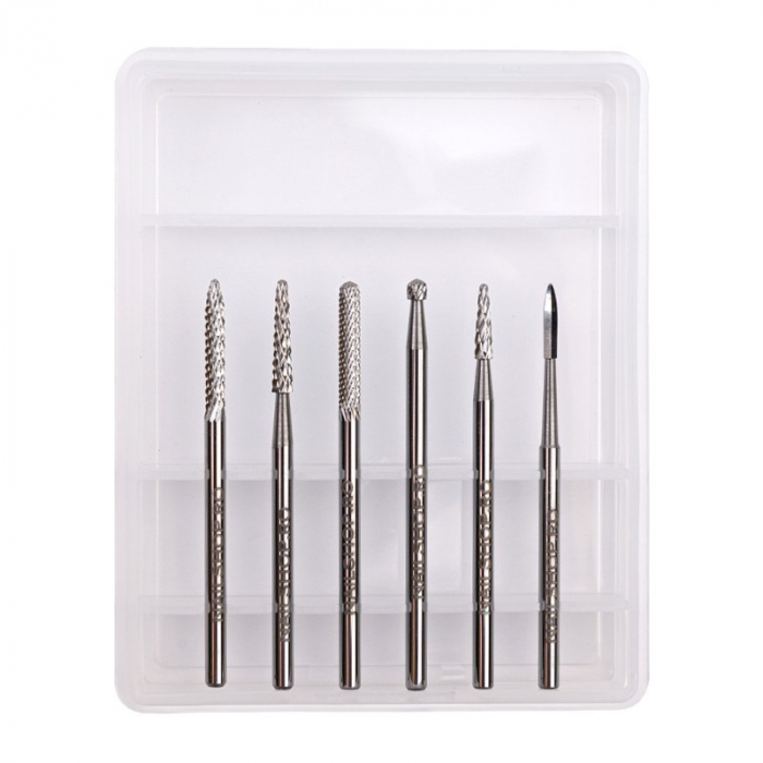 Set capete de freza pt unghii false - 6buc. [1]