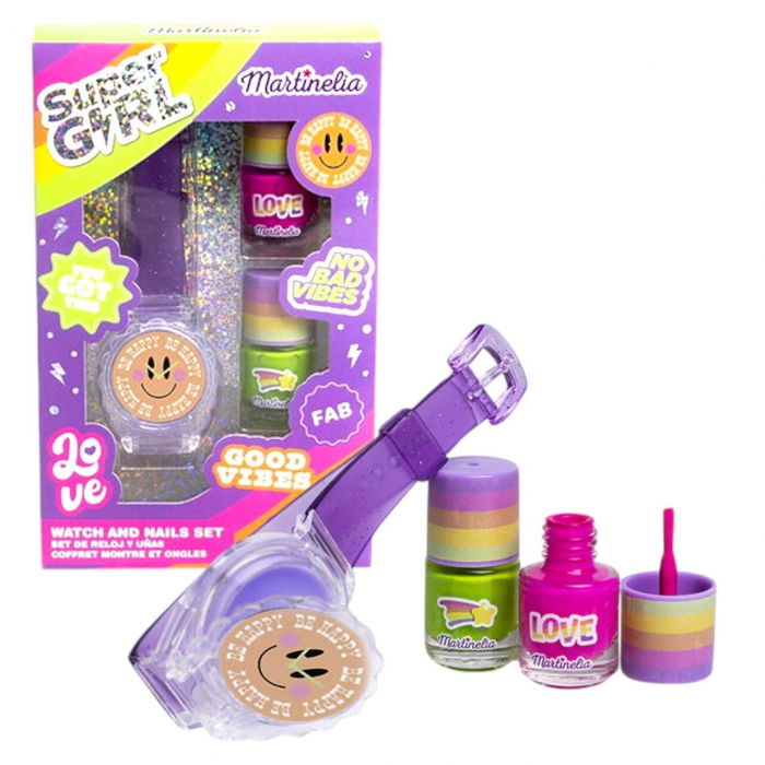 Set ceas, lac de unghii si luciu de buze Super Girl Martinelia 44056 [3]