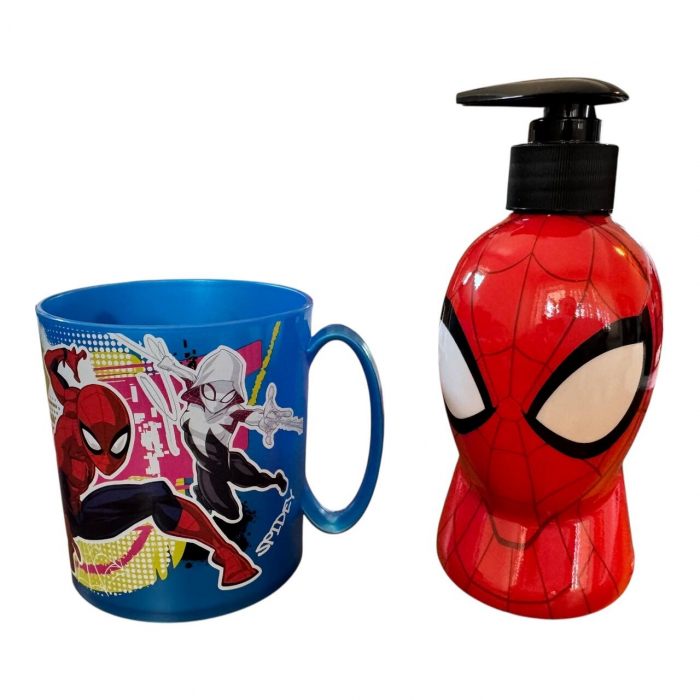 Set copii cu gel de dus/sampon si cana – Marvel Spider-Man, 2564 [5]