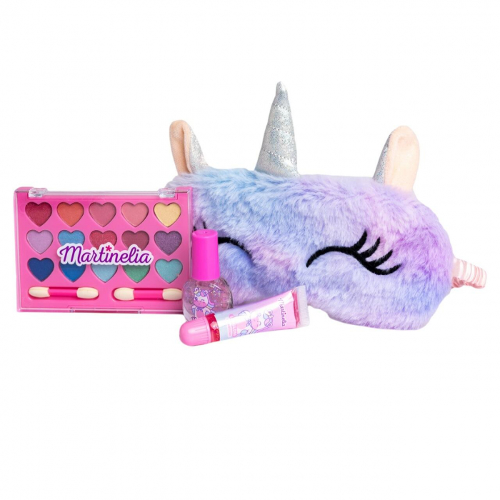 Set cosmetice pentru fetite si masca de dormit, Little Unicorn , 12024, Martinelia [2]